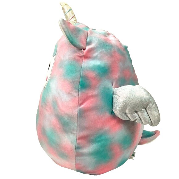 Kellytoy-Squishmallow-Winona Alicorn/Llama -Pastel Pink/Blue Swirled - 14" Plush - Picture 3 of 11